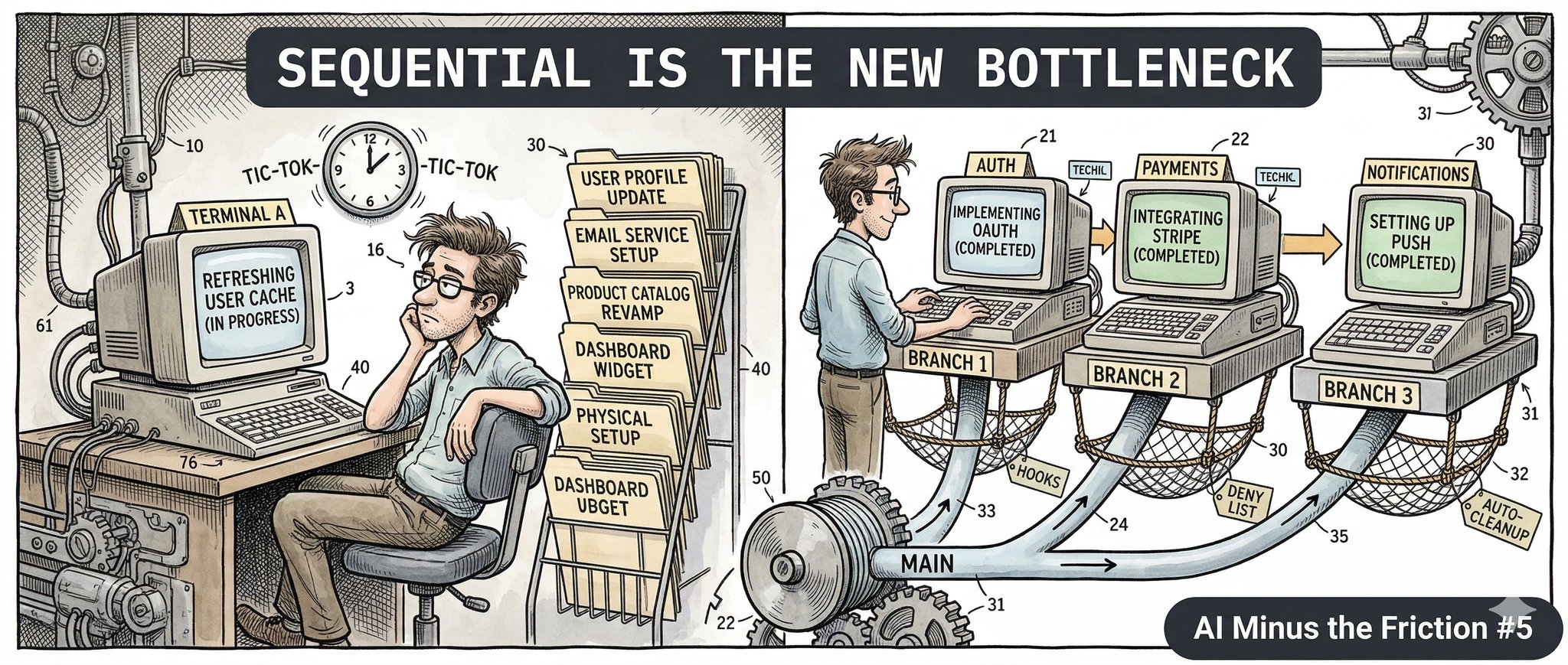 You Just Got Comfortable. Now Run Three Agents in Parallel.